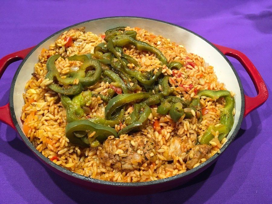 Baked Chicken with Orzo